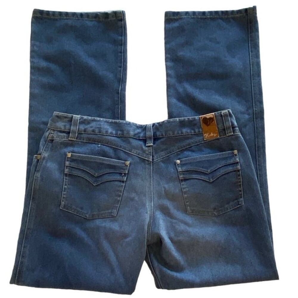 Vintage HURLEY Boot Cut Denim Blue Jeans ~ Junior Women's Size 9